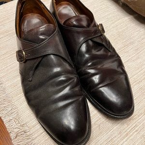 Alden 954 monkstrap color 8 shell cordovan dress shoes